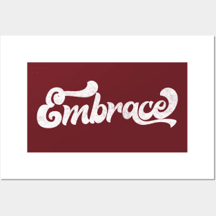 Embrace / Retro 90s Style Design Posters and Art